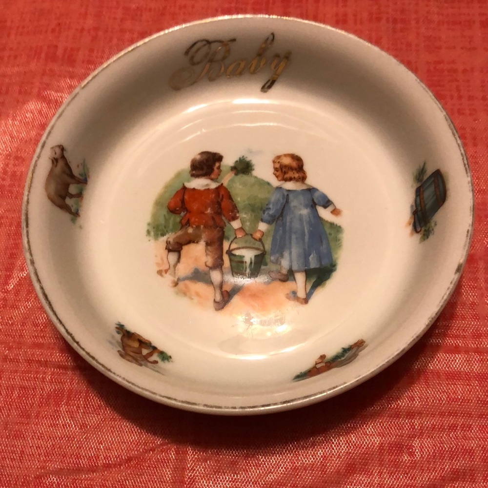Vintage German Porcelain ‘Baby’ Bowl-Jack-n-Jill